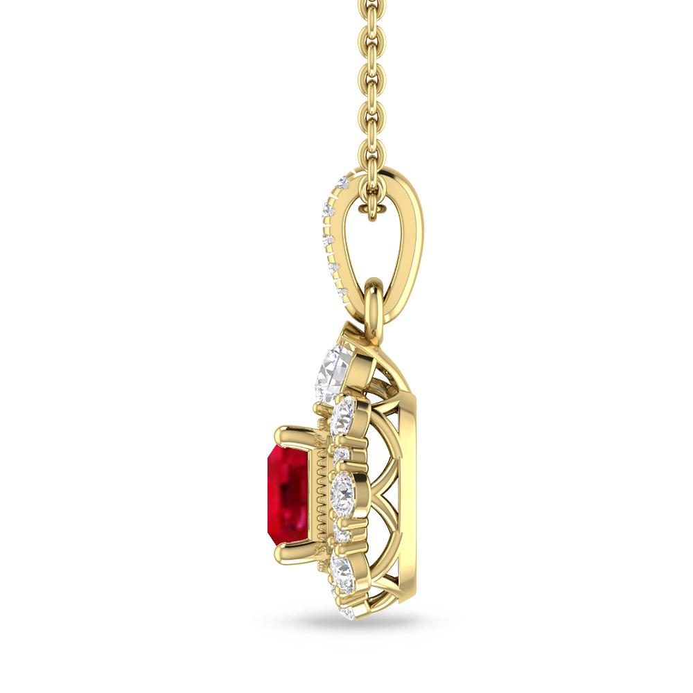 Yellow Gold - Ruby