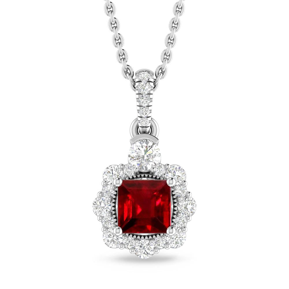 White Gold - Ruby