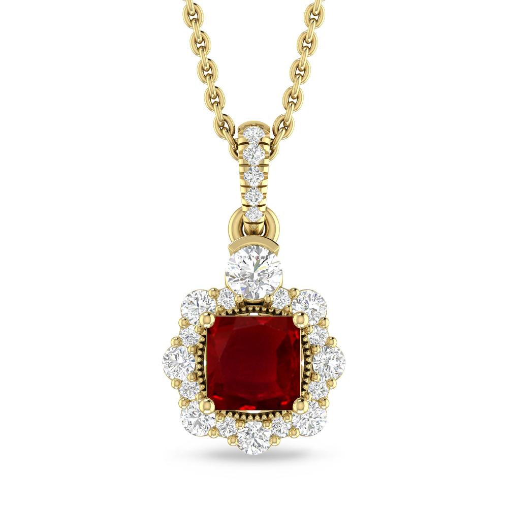 Yellow Gold - Ruby