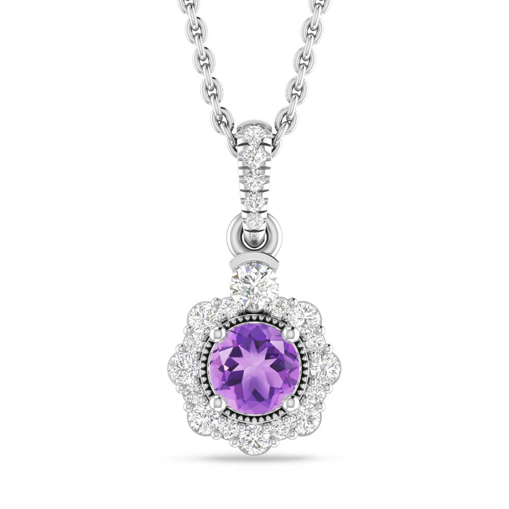 White Gold - Amethyst