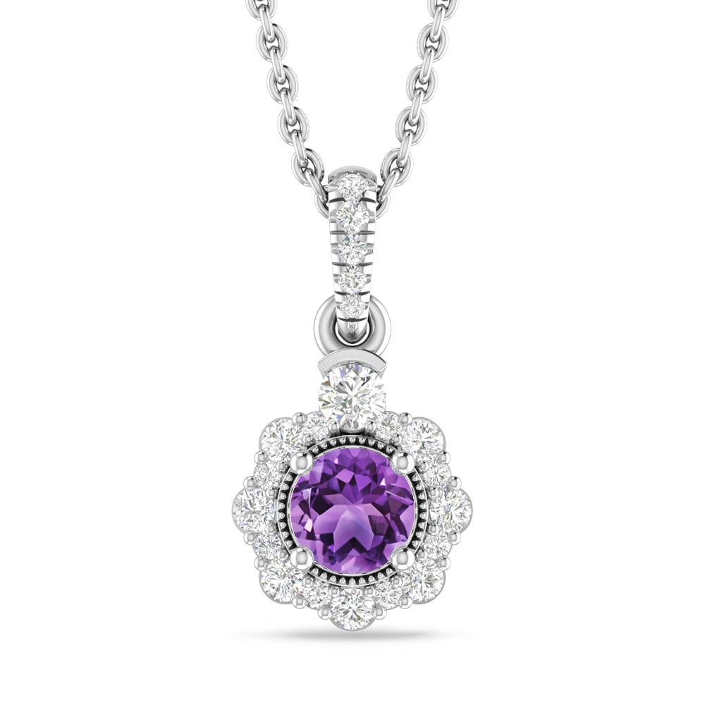 White Gold - Amethyst