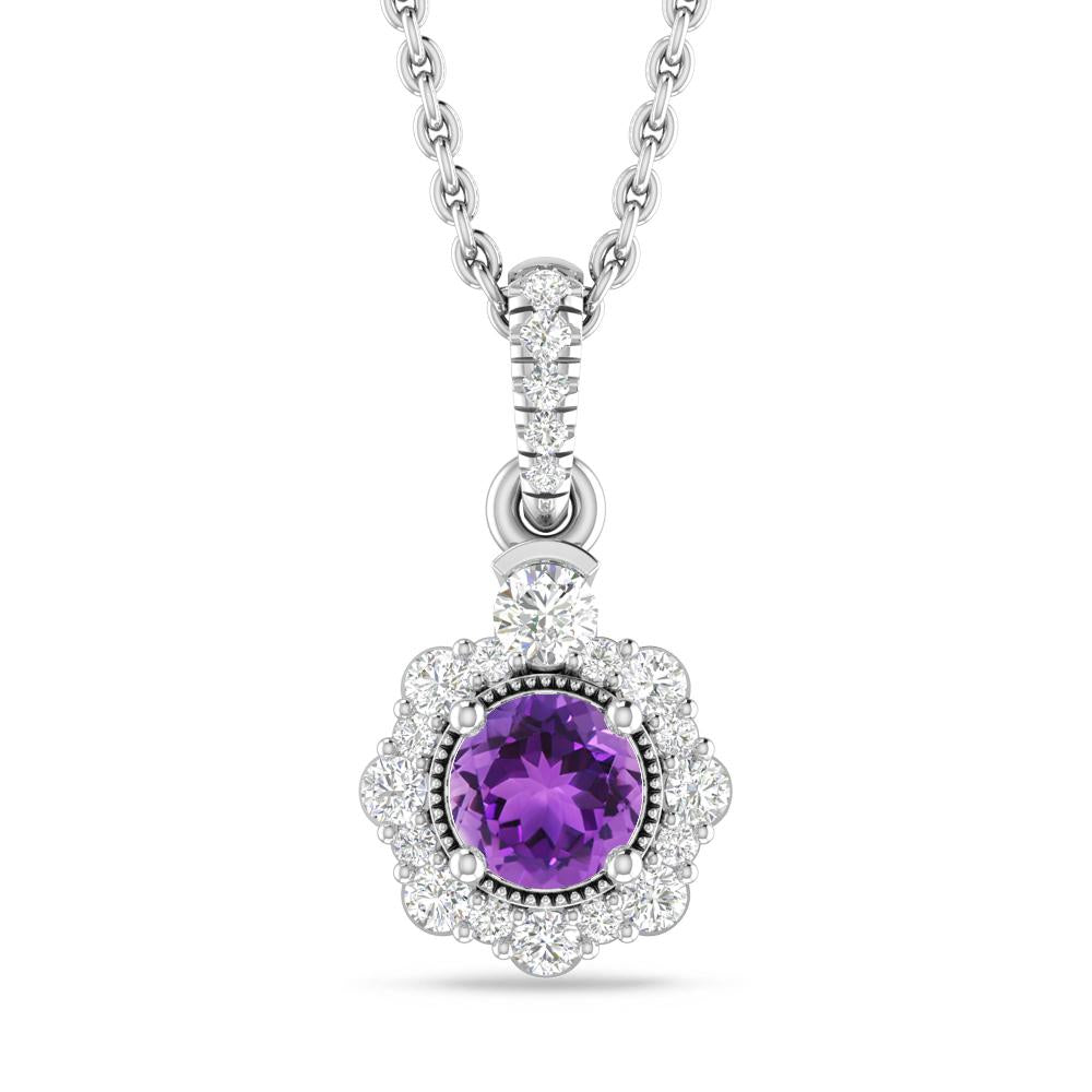 White Gold - Amethyst