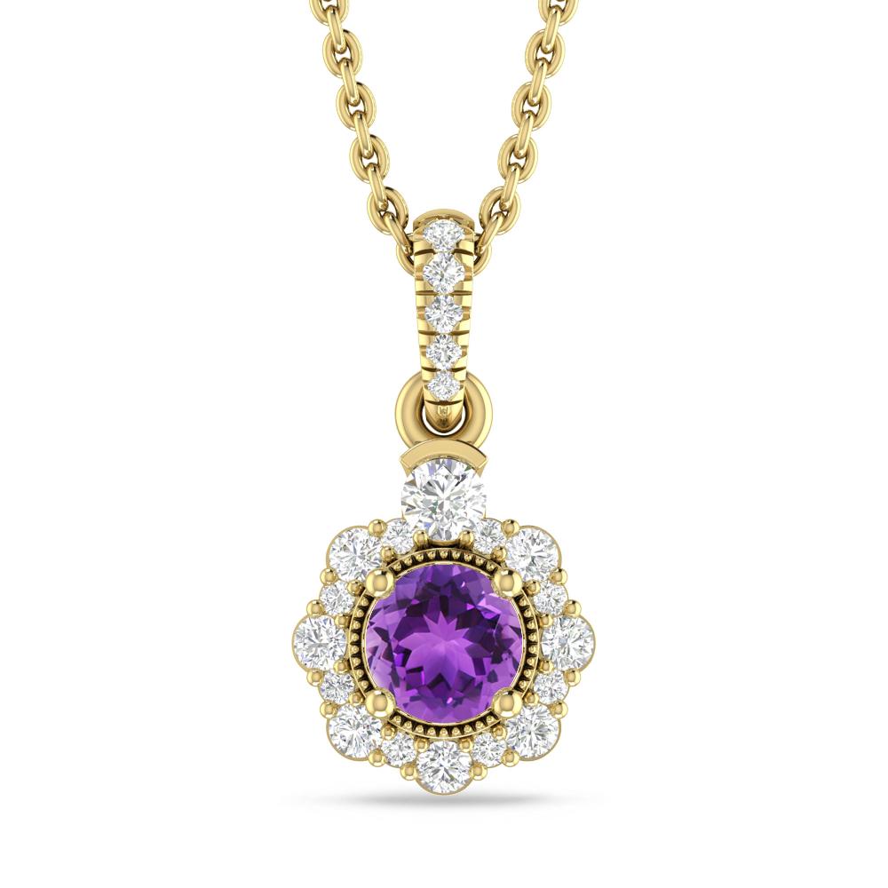 Yellow Gold - Amethyst