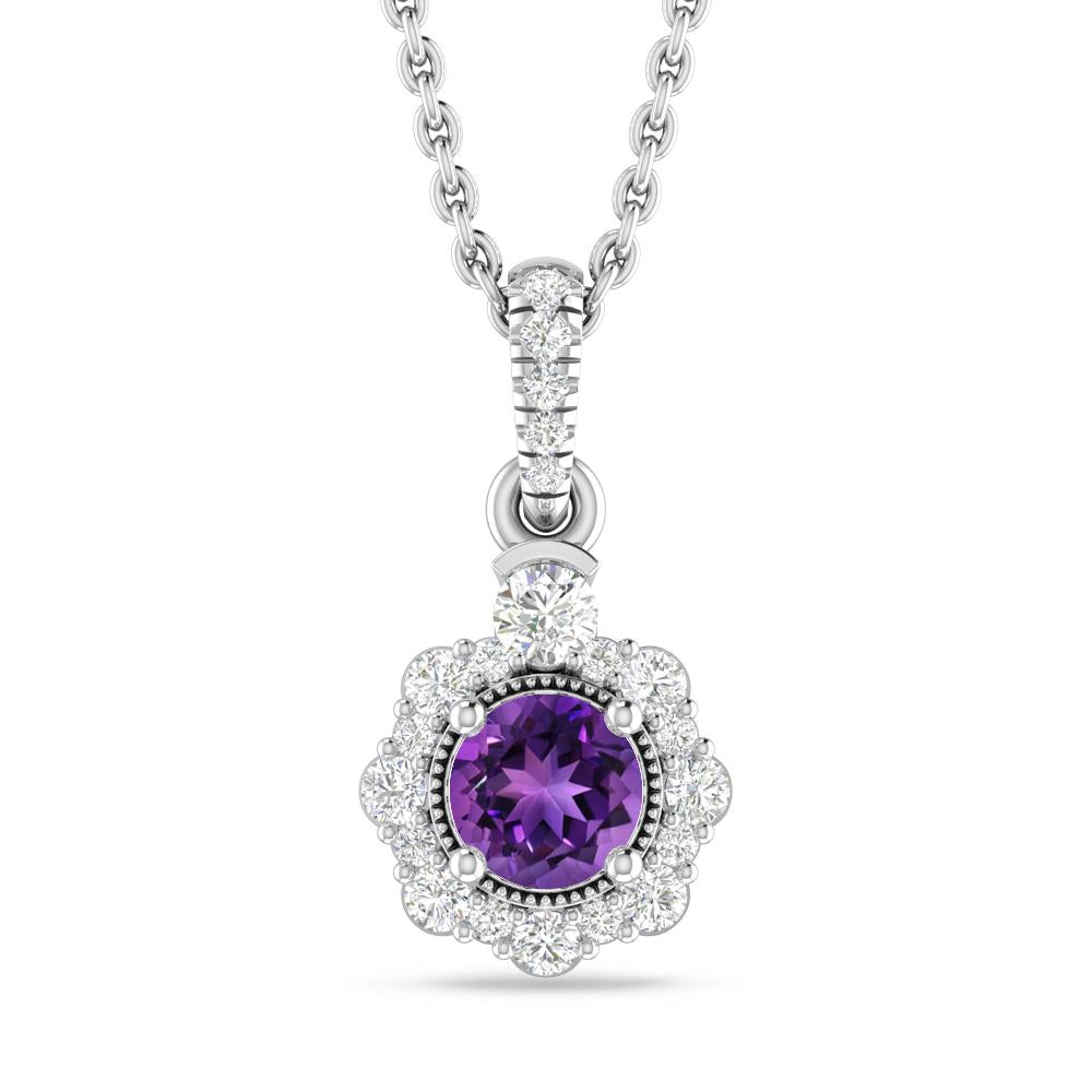 White Gold - Amethyst