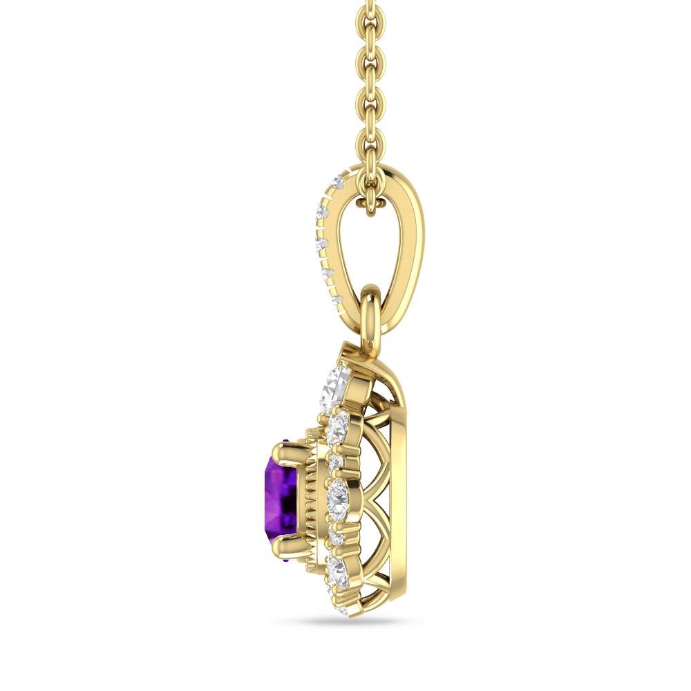 Yellow Gold - Amethyst