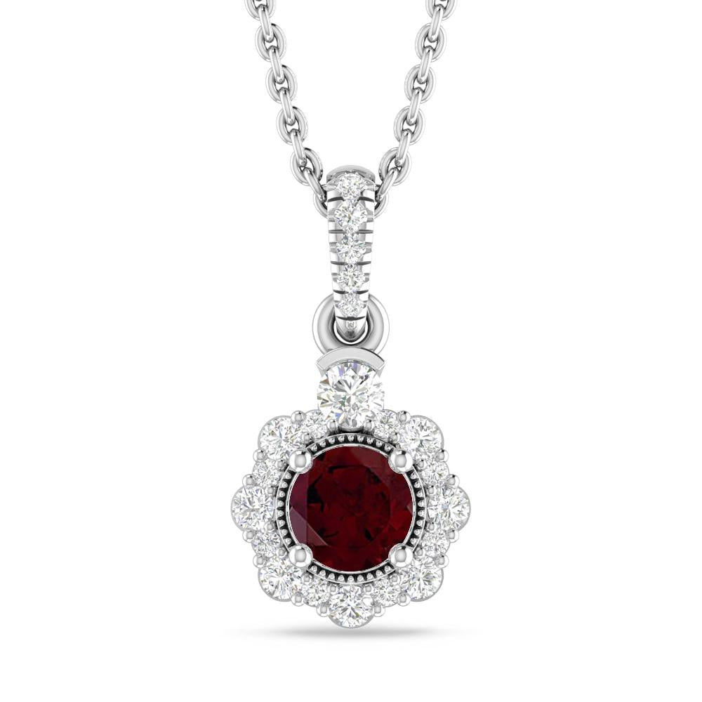 White Gold - Garnet