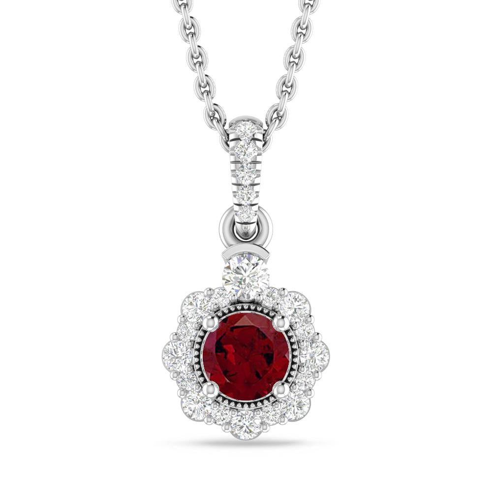 White Gold - Garnet