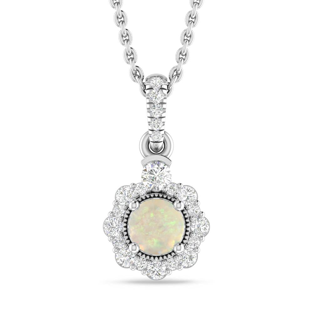 White Gold - Opal