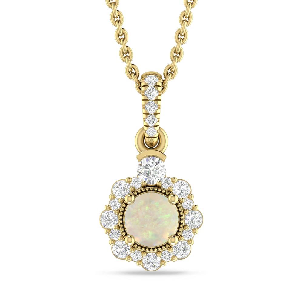 Yellow Gold - Opal