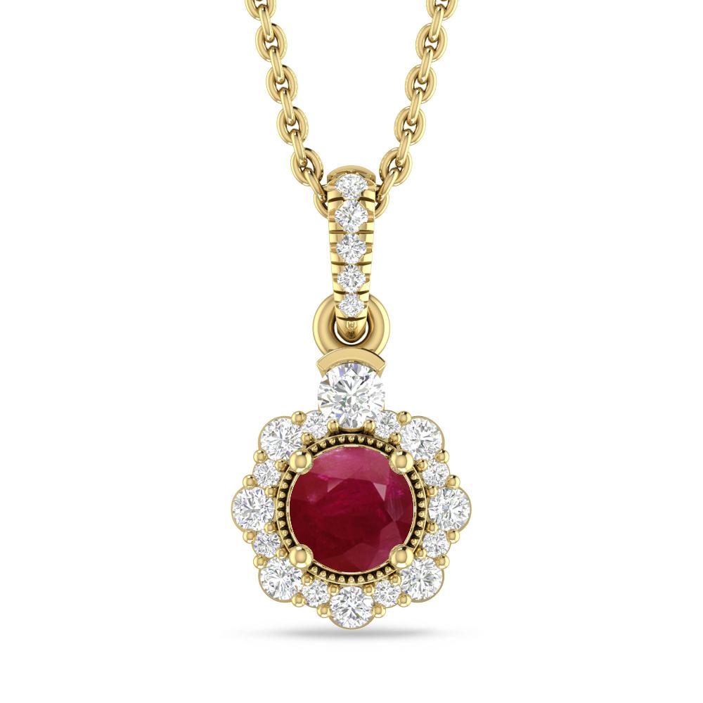 Yellow Gold - Ruby