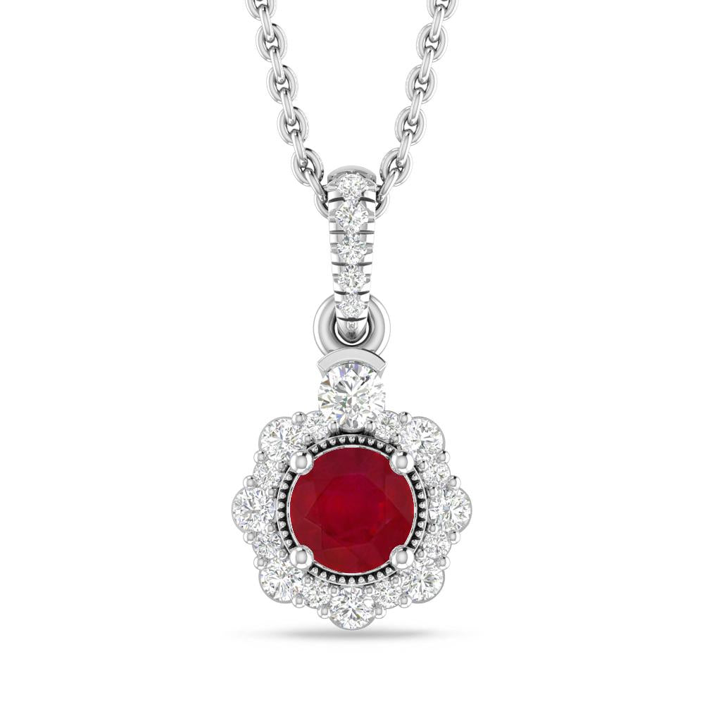 White Gold - Ruby