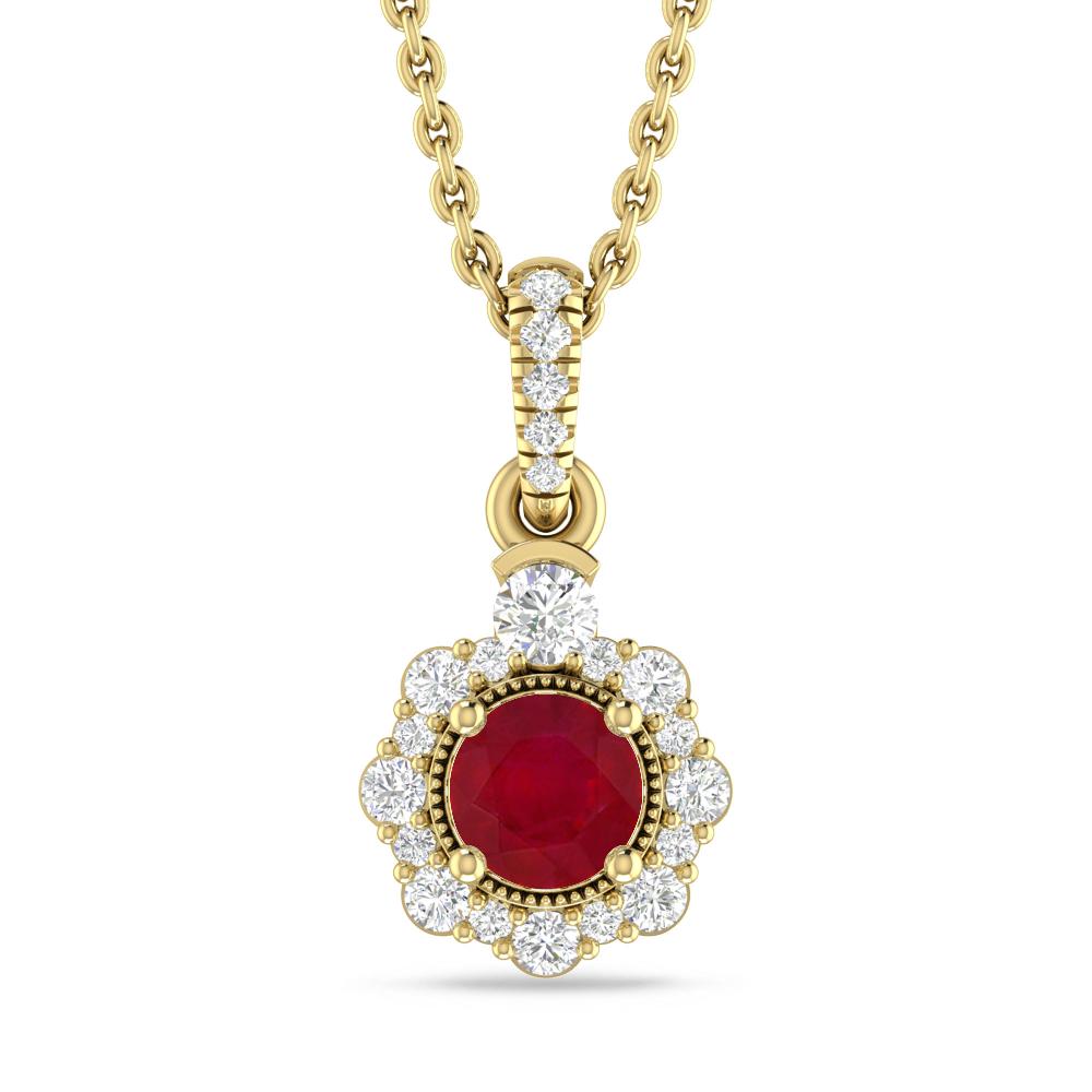 Yellow Gold - Ruby