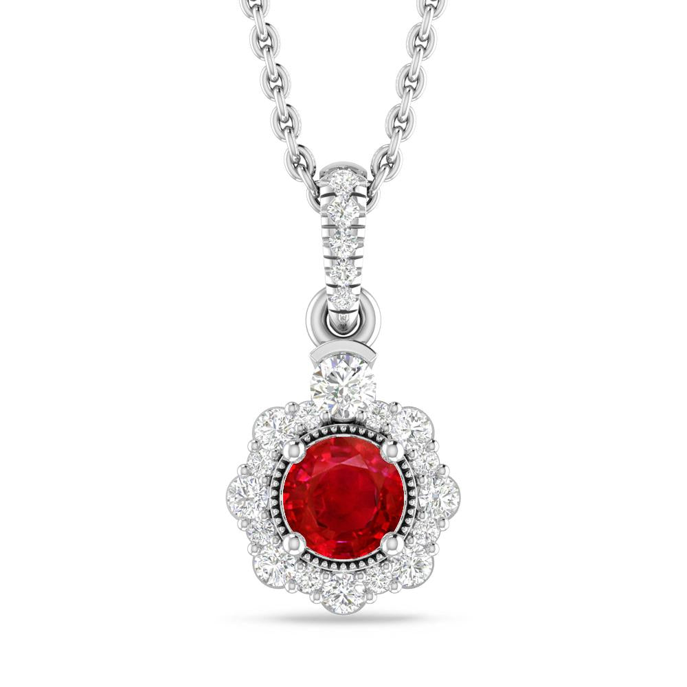 White Gold - Ruby