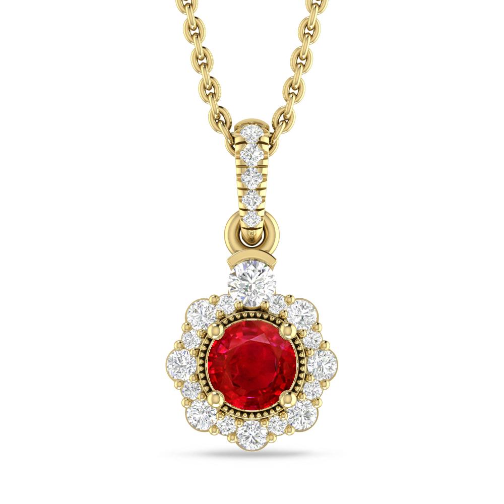 Yellow Gold - Ruby