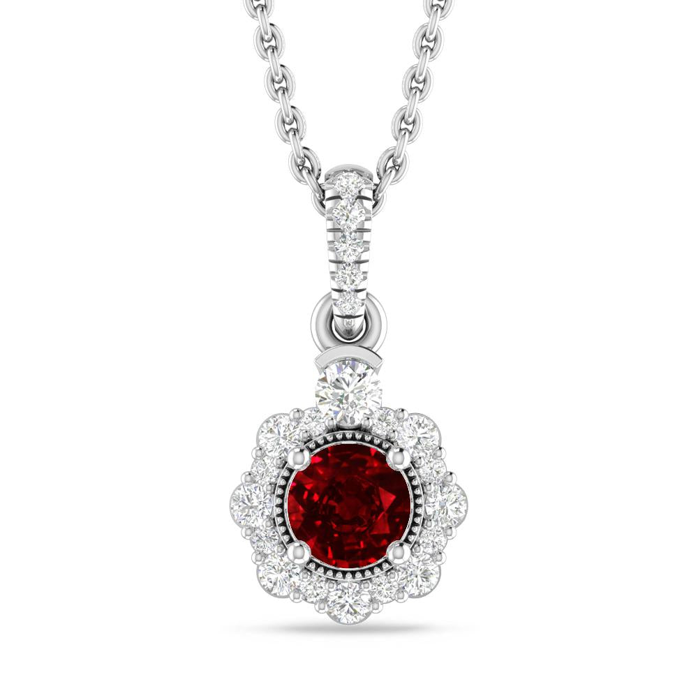 White Gold - Ruby