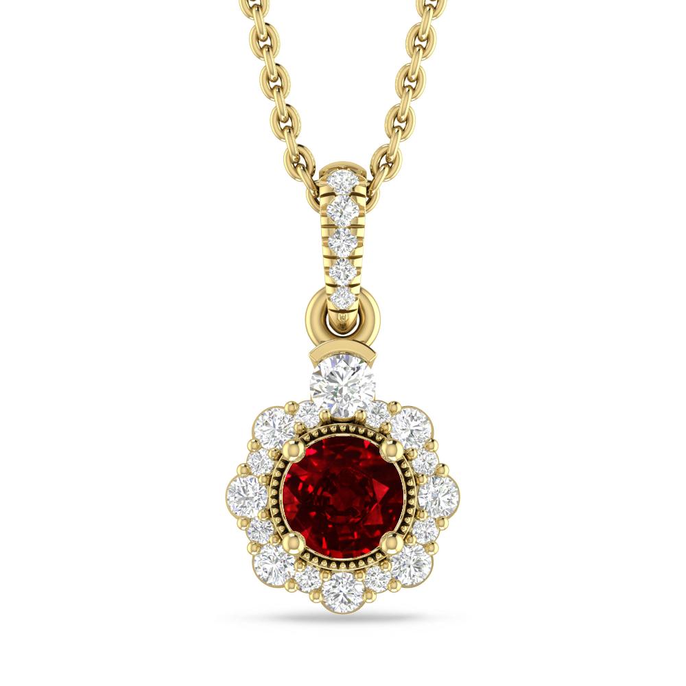 Yellow Gold - Ruby