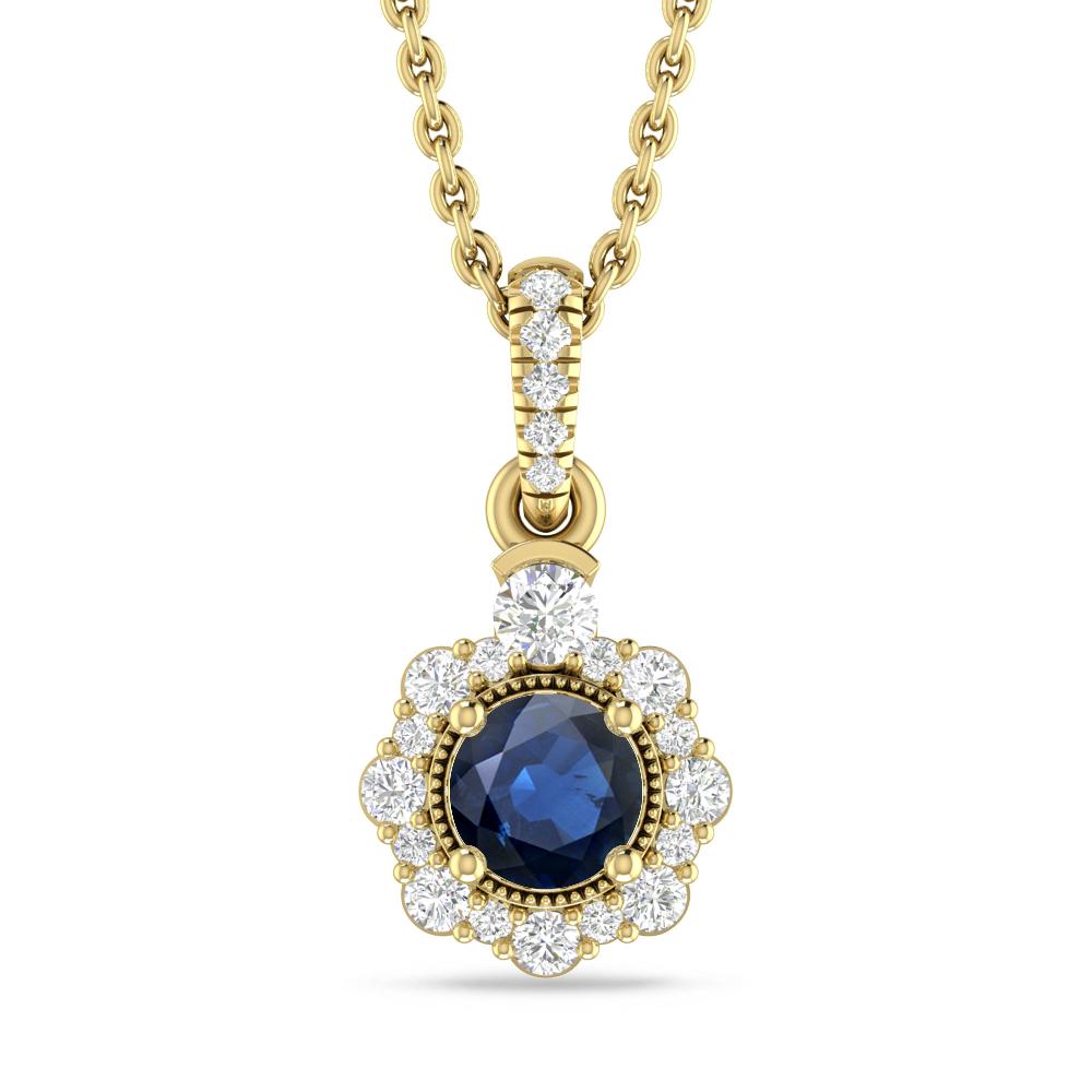 Yellow Gold - Sapphire