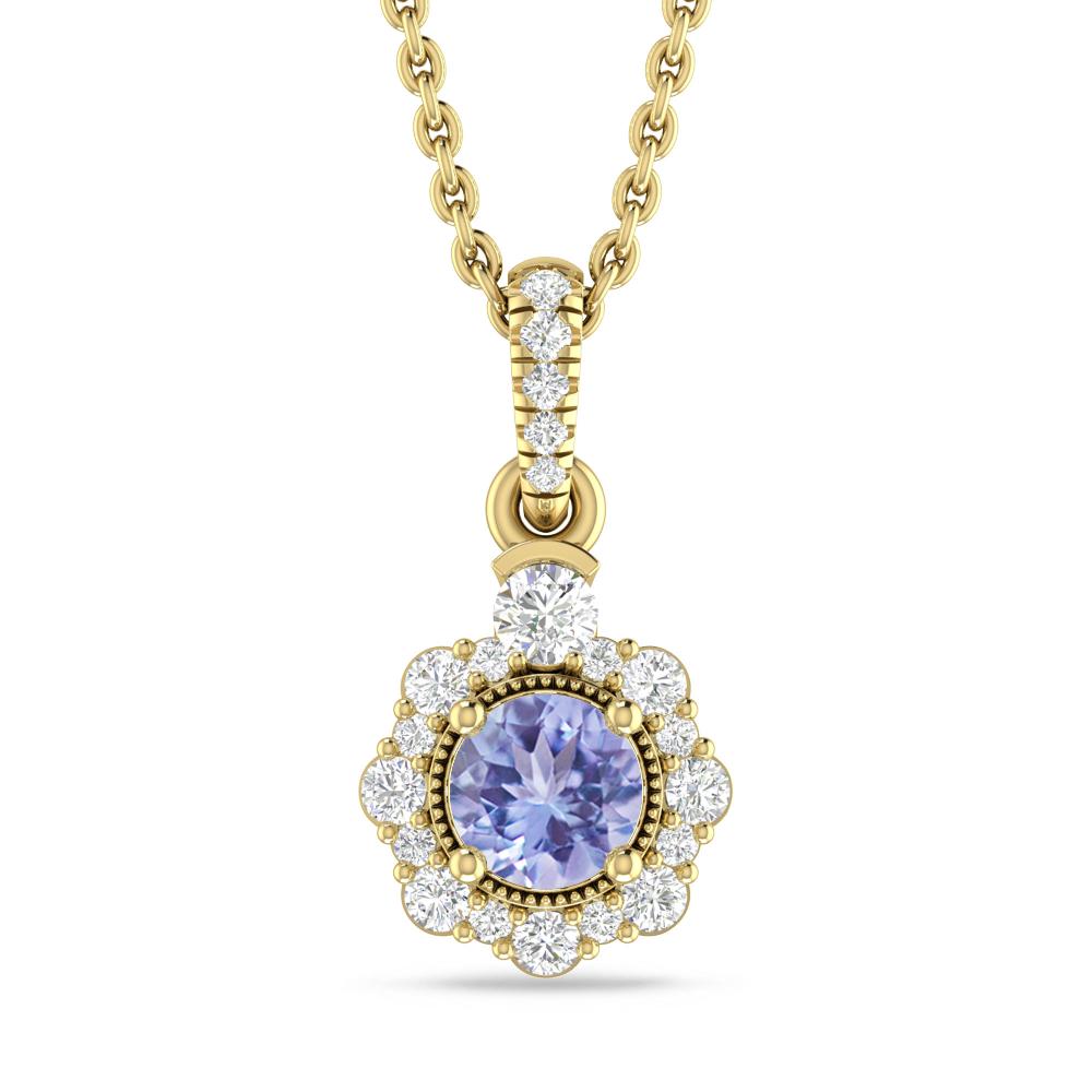 Yellow Gold - Tanzanite