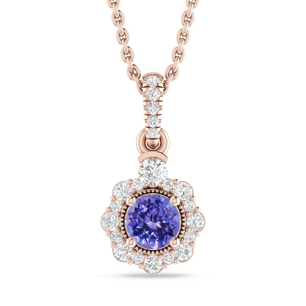 Rose Gold - Tanzanite