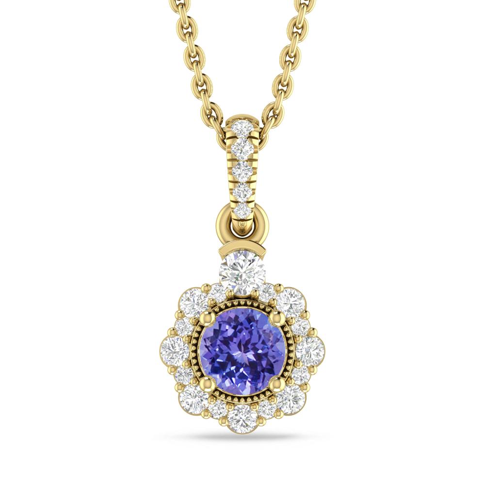 Yellow Gold - Tanzanite