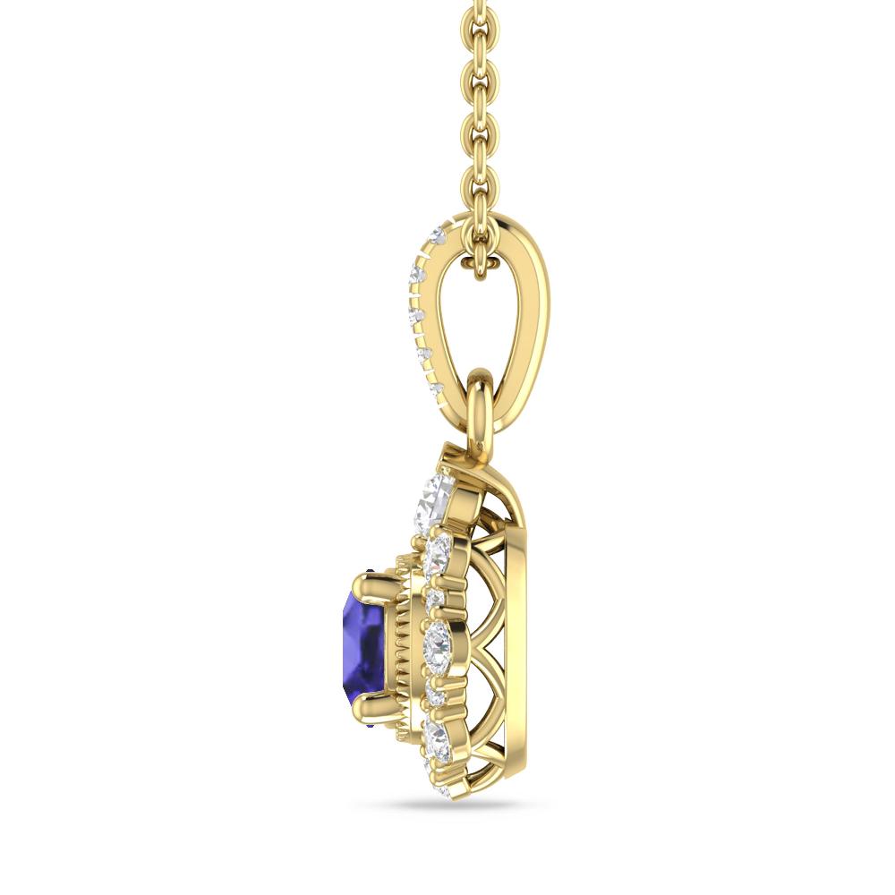 Yellow Gold - Tanzanite