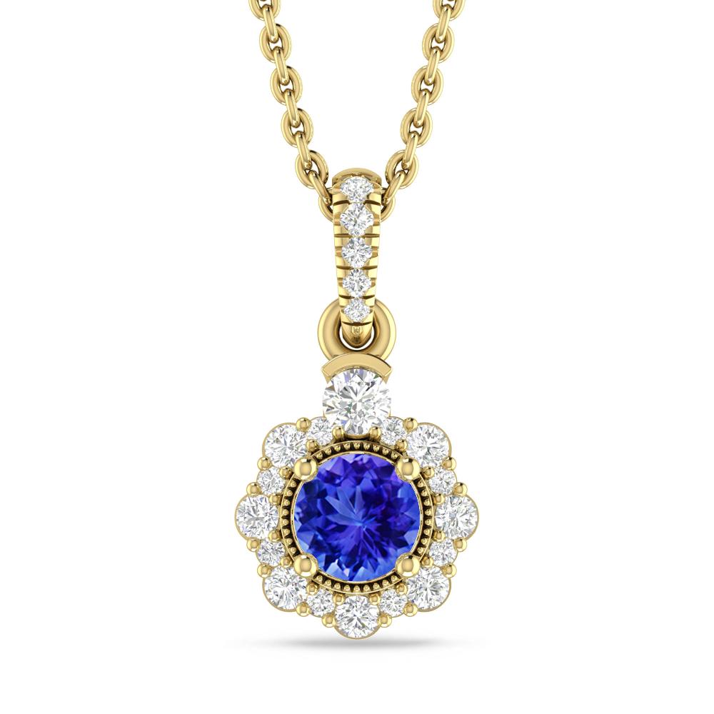 Yellow Gold - Tanzanite