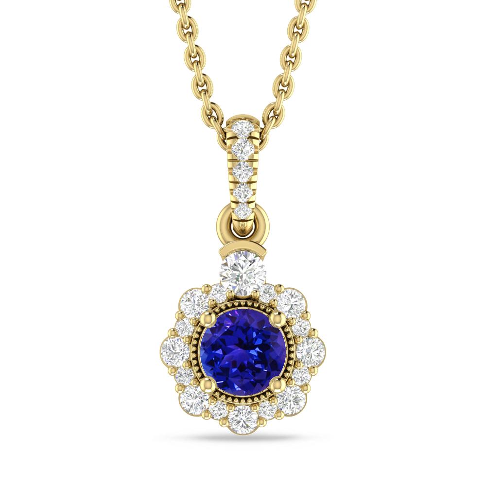 Yellow Gold - Tanzanite