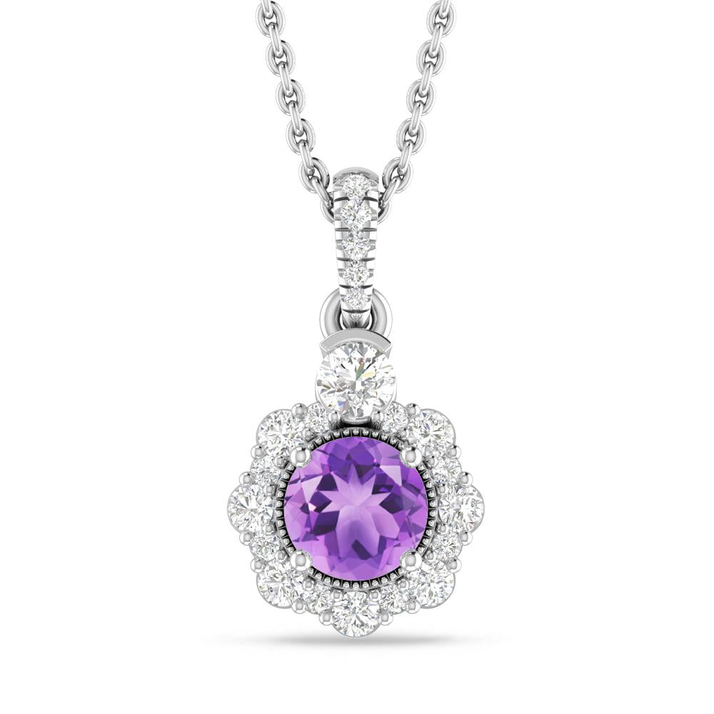 White Gold - Amethyst