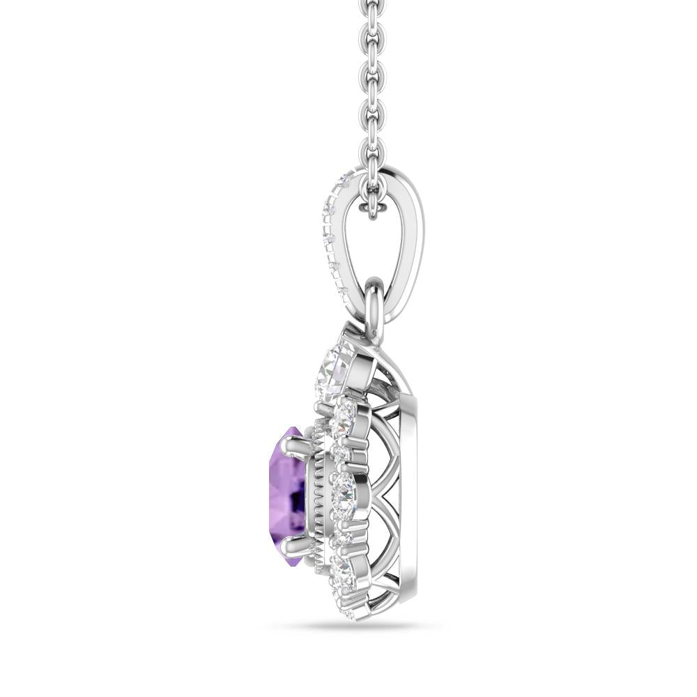 White Gold - Amethyst