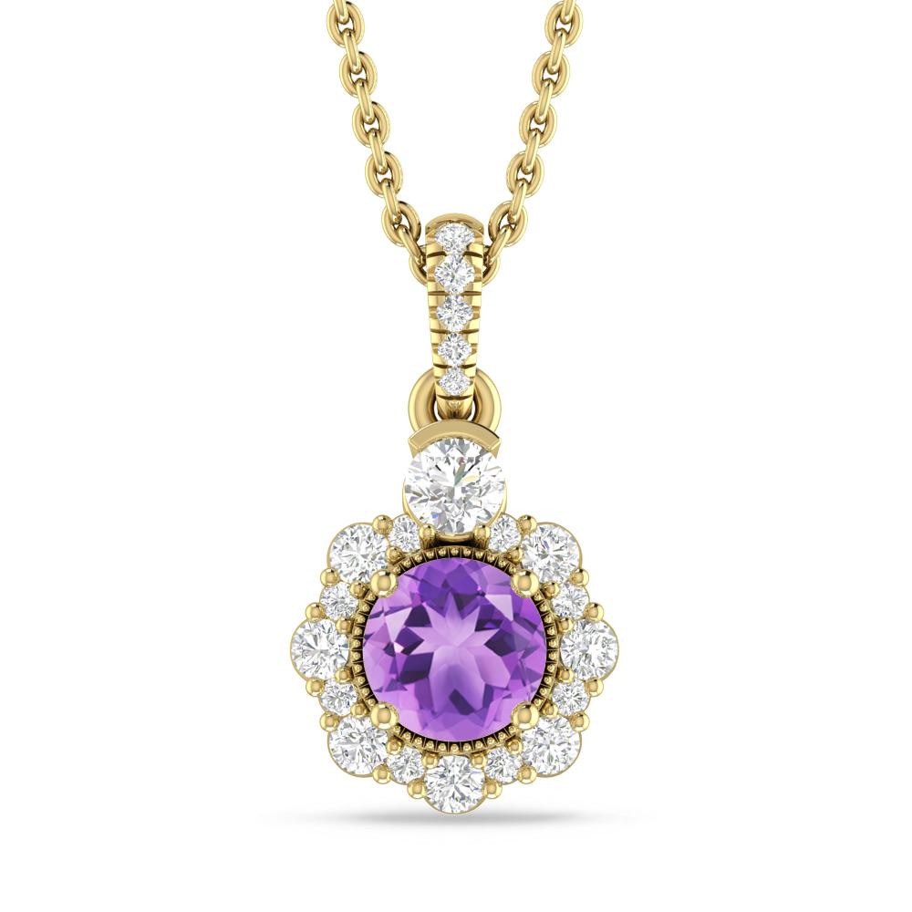 Yellow Gold - Amethyst