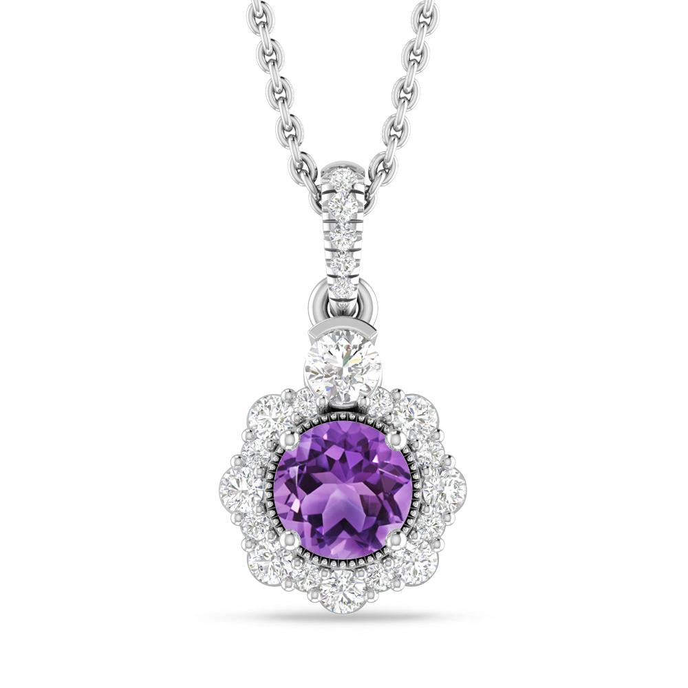 White Gold - Amethyst