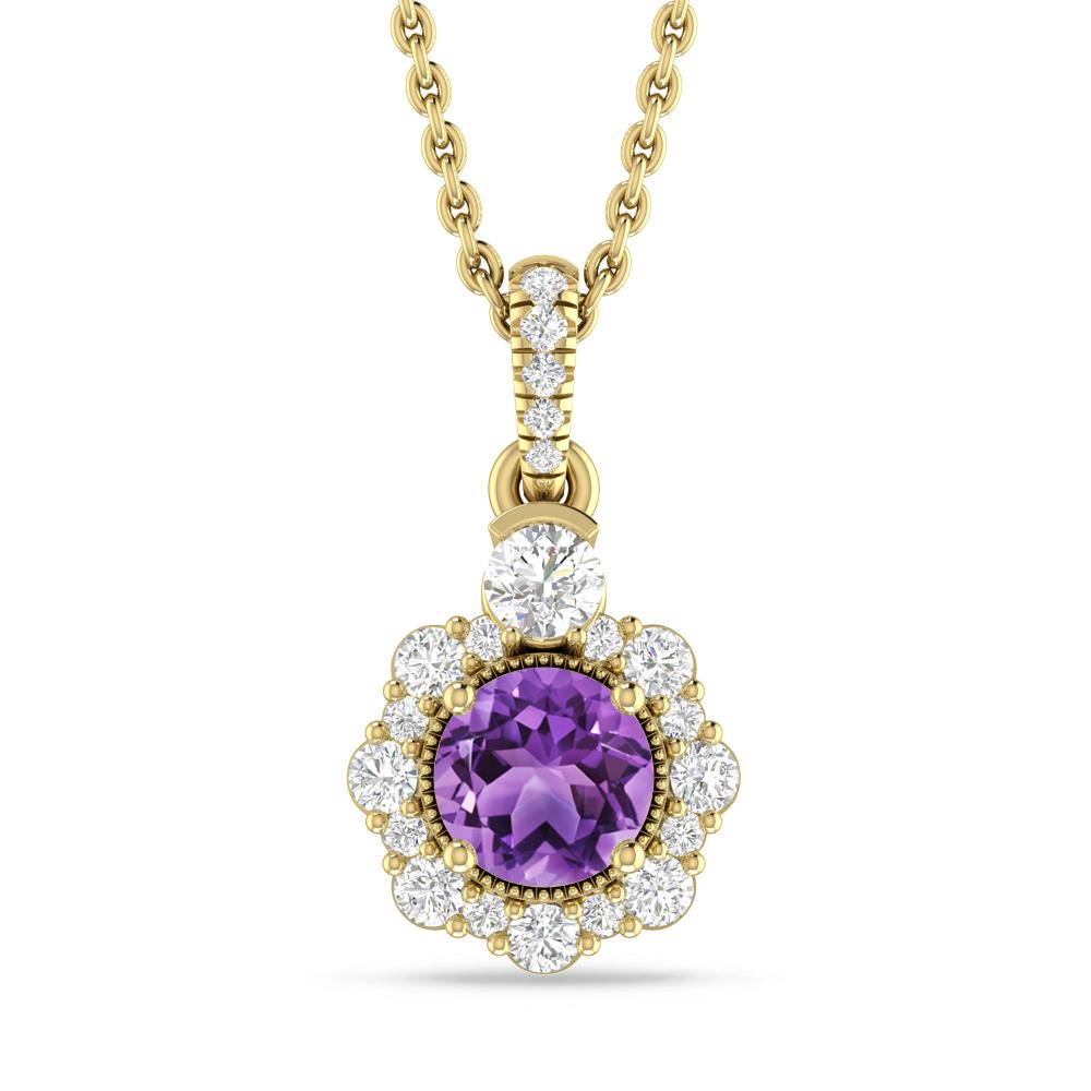 Yellow Gold - Amethyst