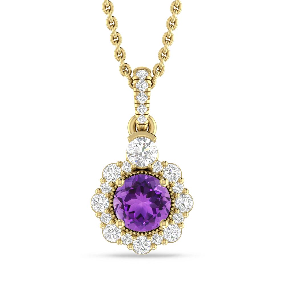 Yellow Gold - Amethyst