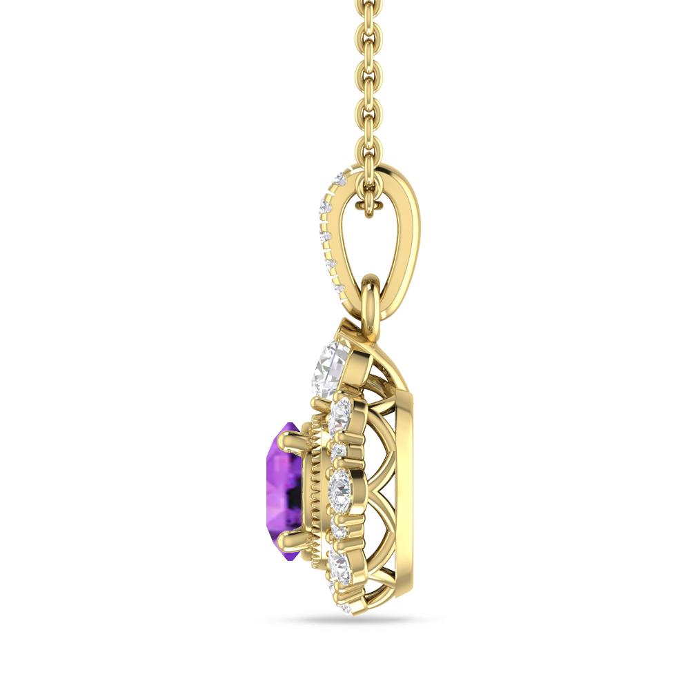 Yellow Gold - Amethyst