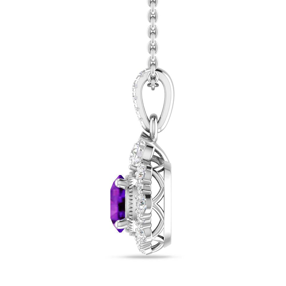 White Gold - Amethyst