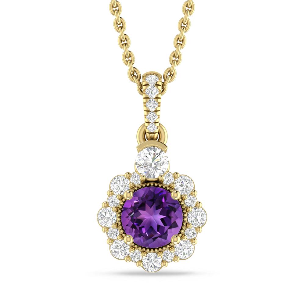 Yellow Gold - Amethyst