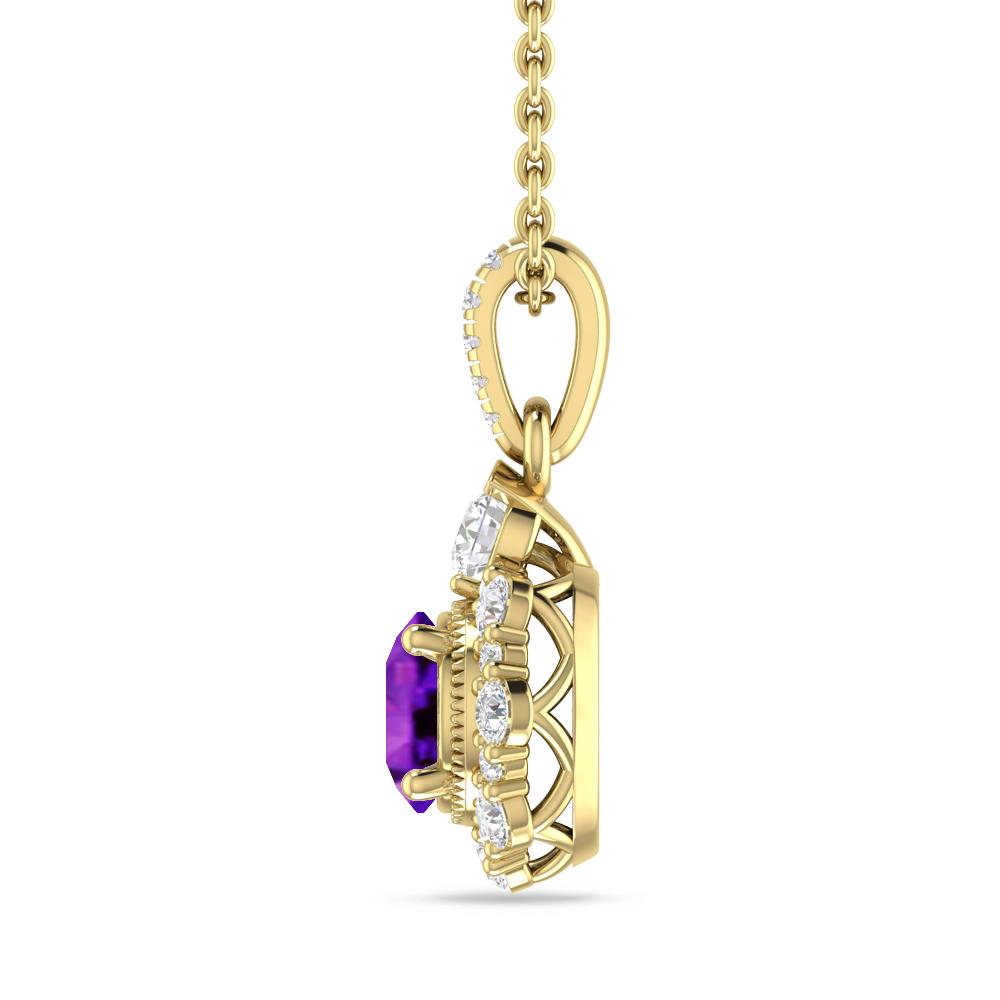 Yellow Gold - Amethyst