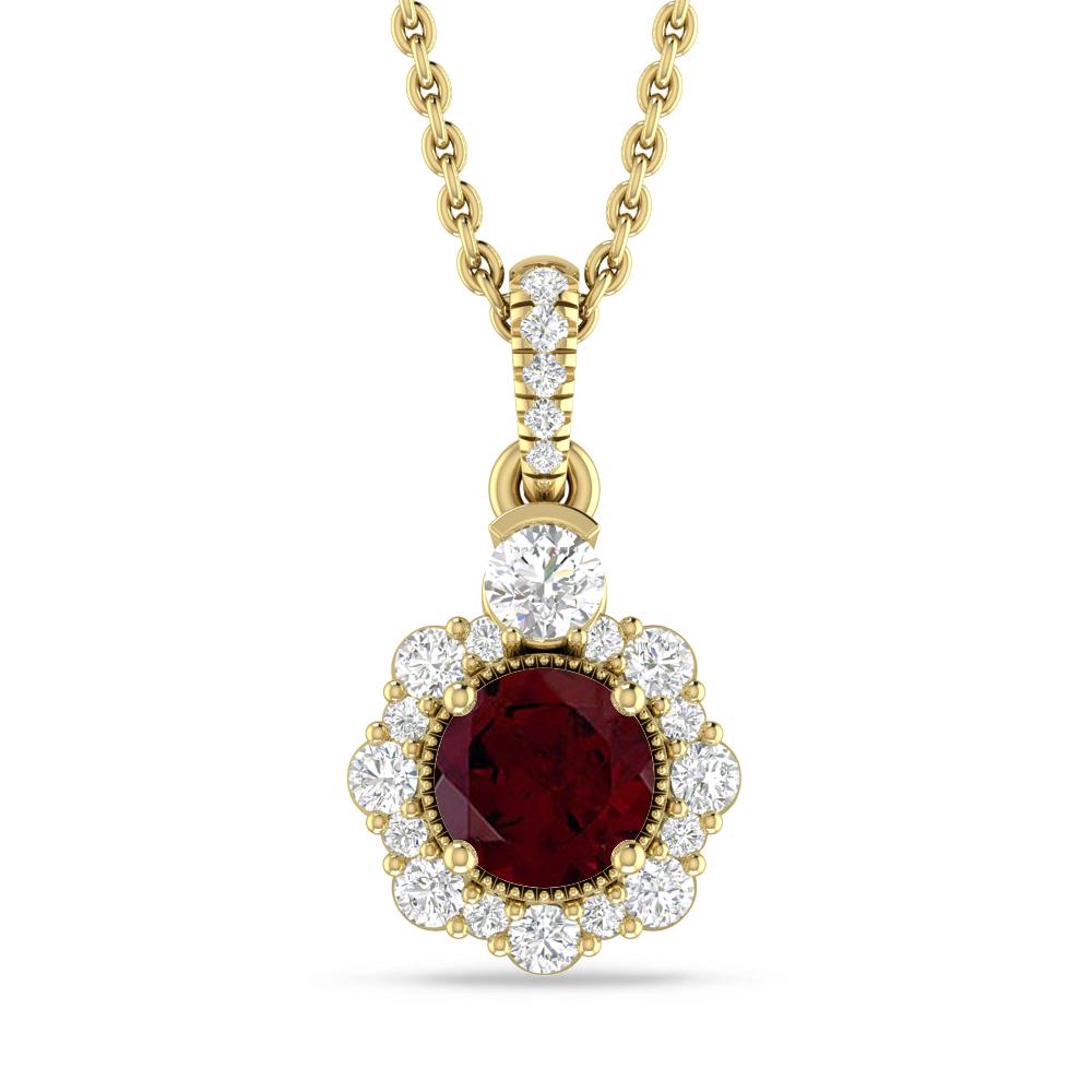 Yellow Gold - Garnet