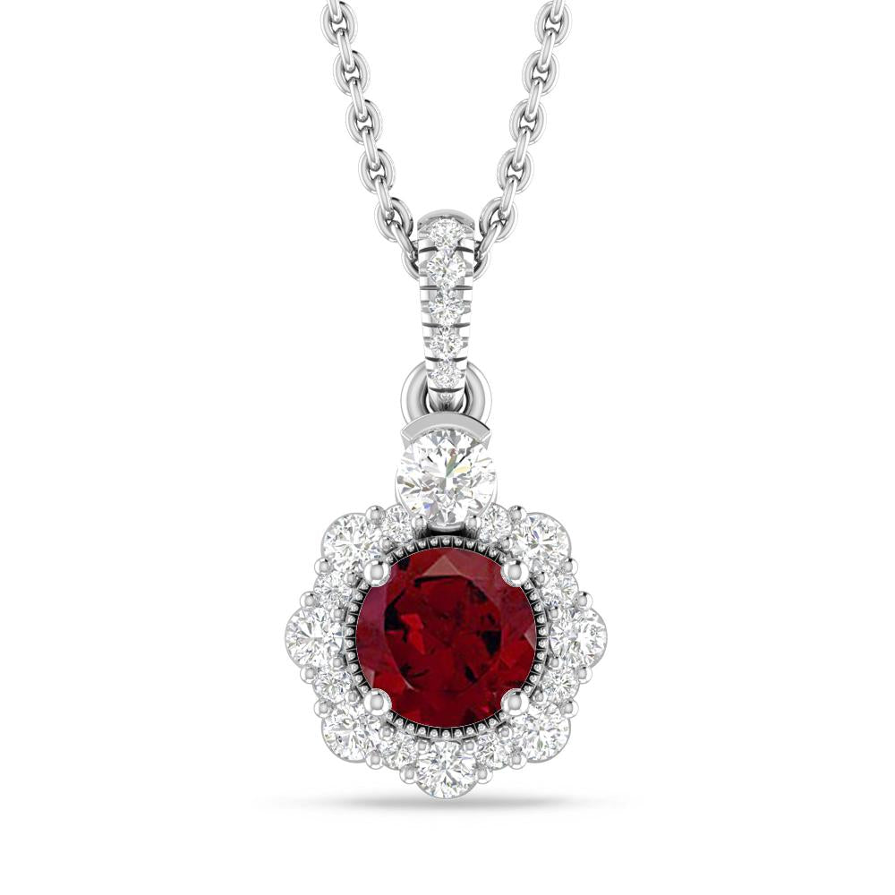 White Gold - Garnet