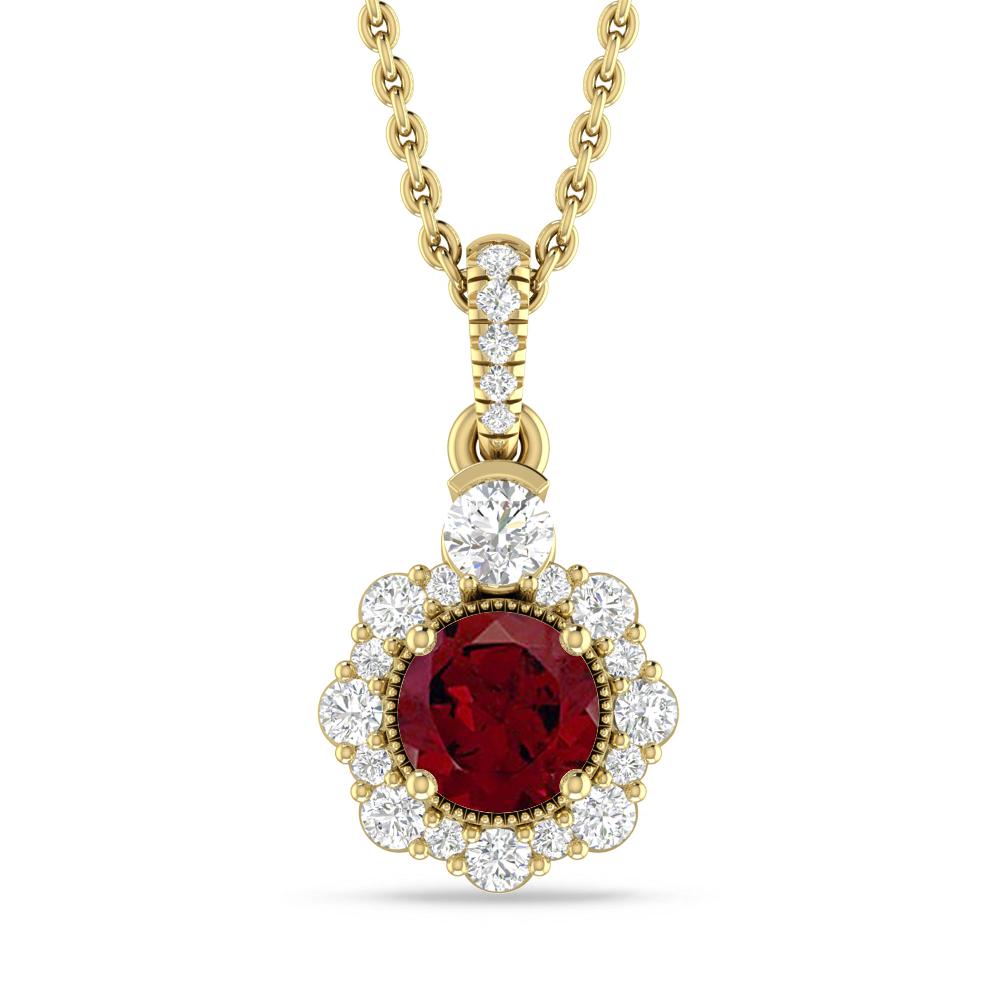 Yellow Gold - Garnet