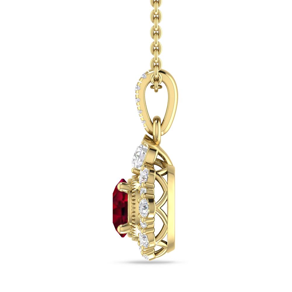 Yellow Gold - Garnet