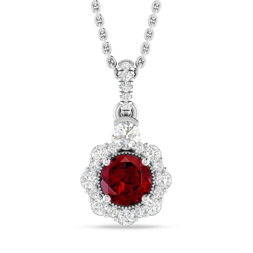 White Gold - Garnet