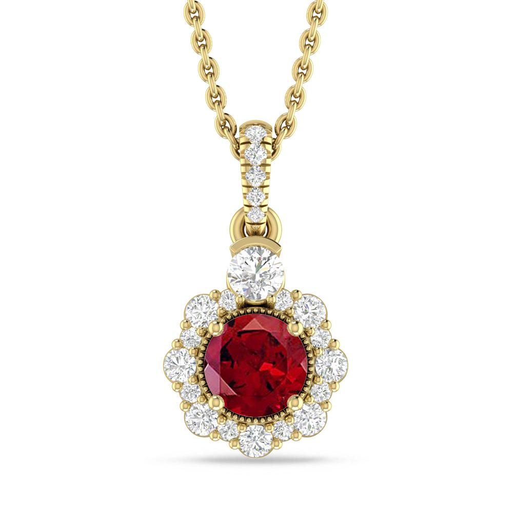 Yellow Gold - Garnet