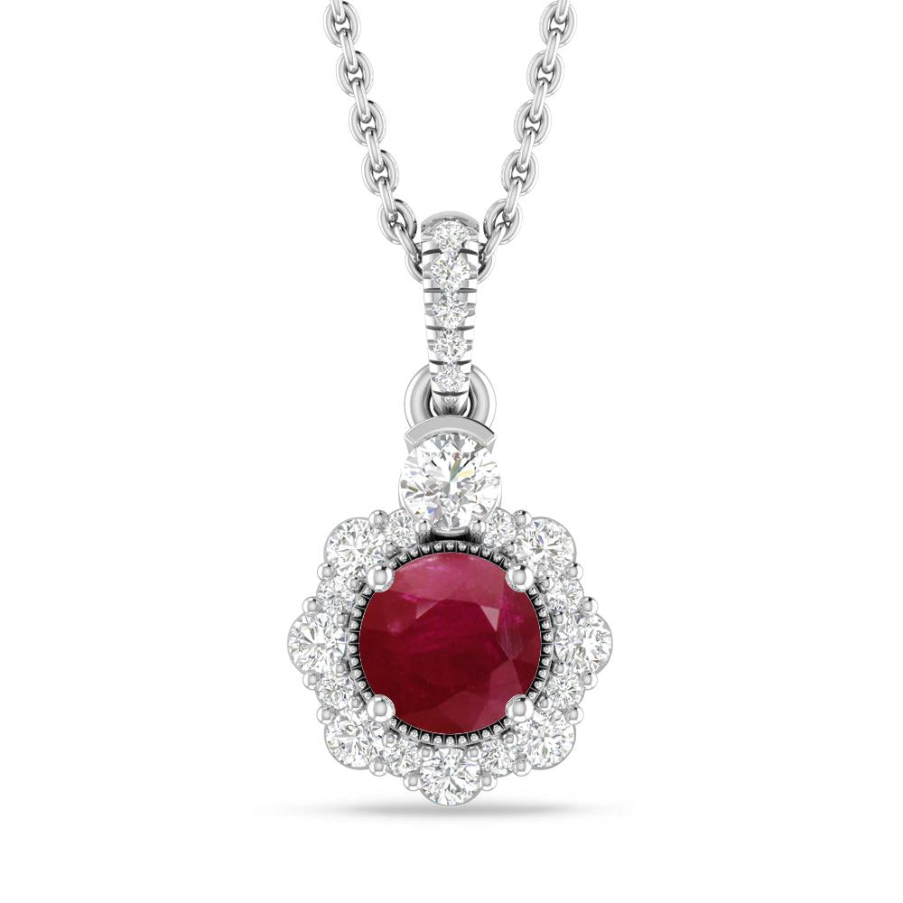 White Gold - Ruby