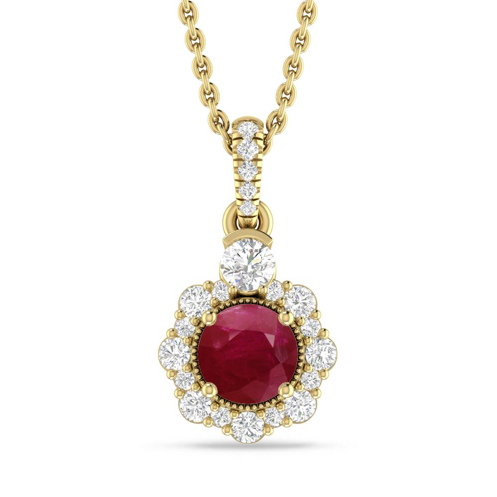 Yellow Gold - Ruby