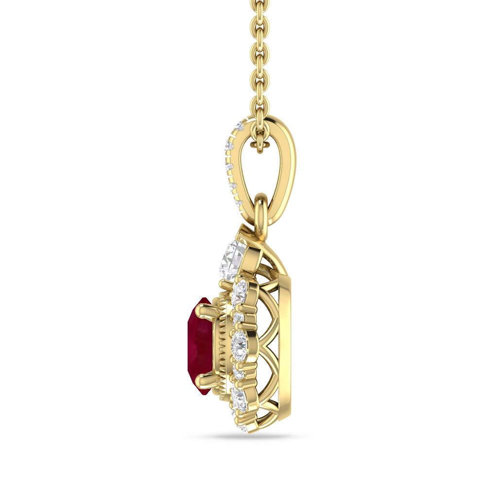 Yellow Gold - Ruby