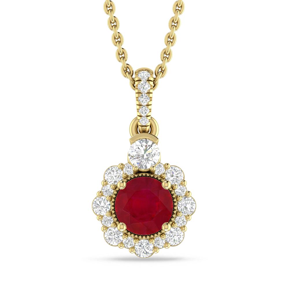 Yellow Gold - Ruby