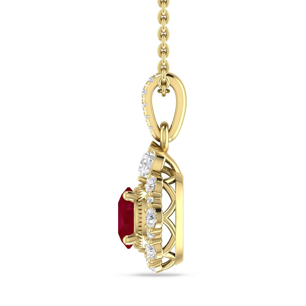 Yellow Gold - Ruby