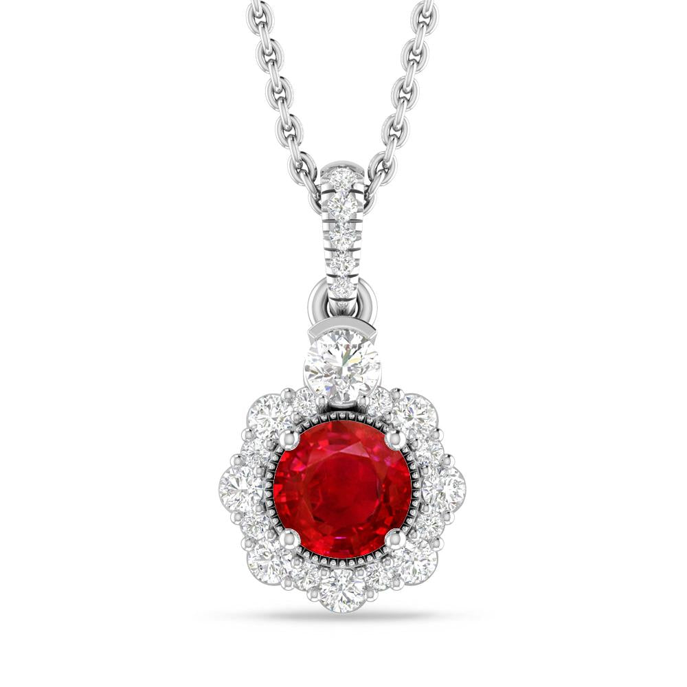 White Gold - Ruby