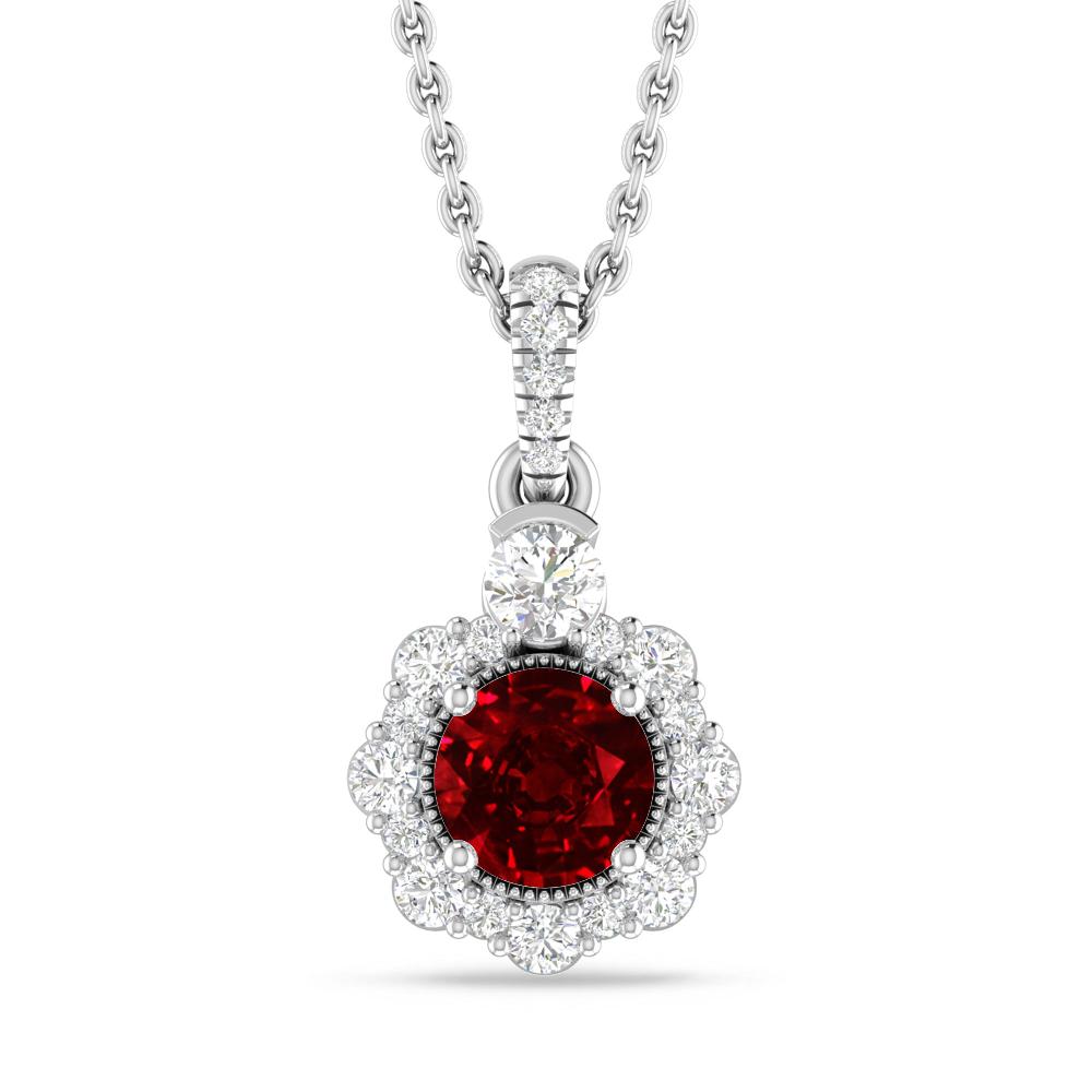 White Gold - Ruby